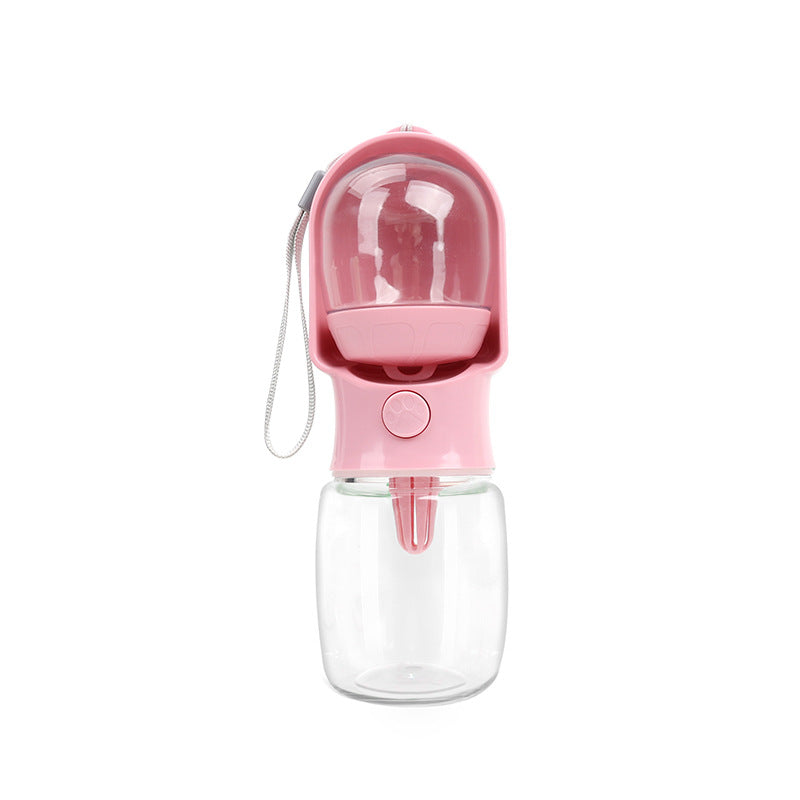 All-in-One Dog Water Bottle with Built-In Snack Storage