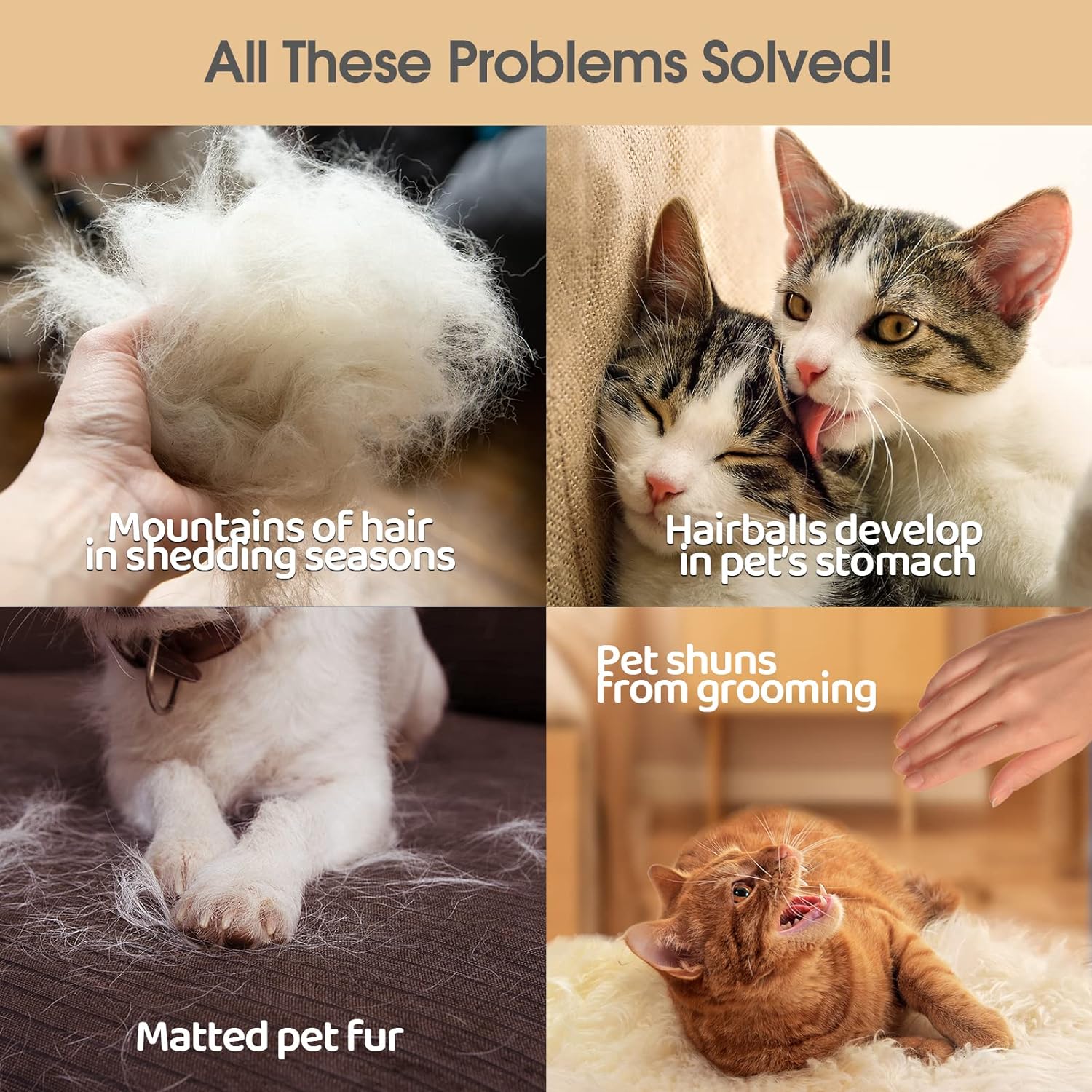 Pet Grooming Gloves for Easy Cleaning