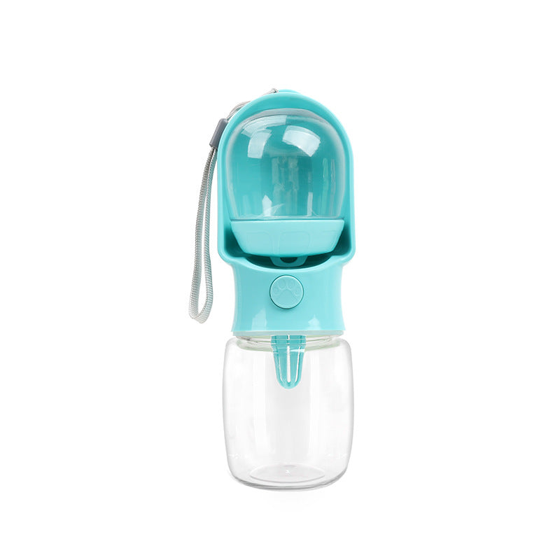 All-in-One Dog Water Bottle with Built-In Snack Storage