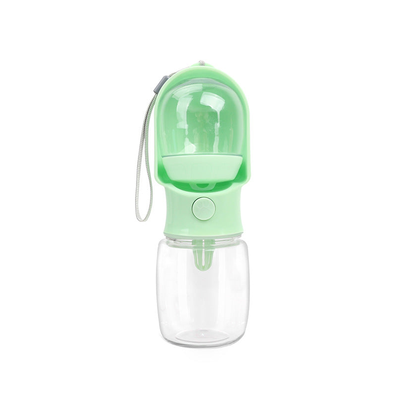 All-in-One Dog Water Bottle with Built-In Snack Storage