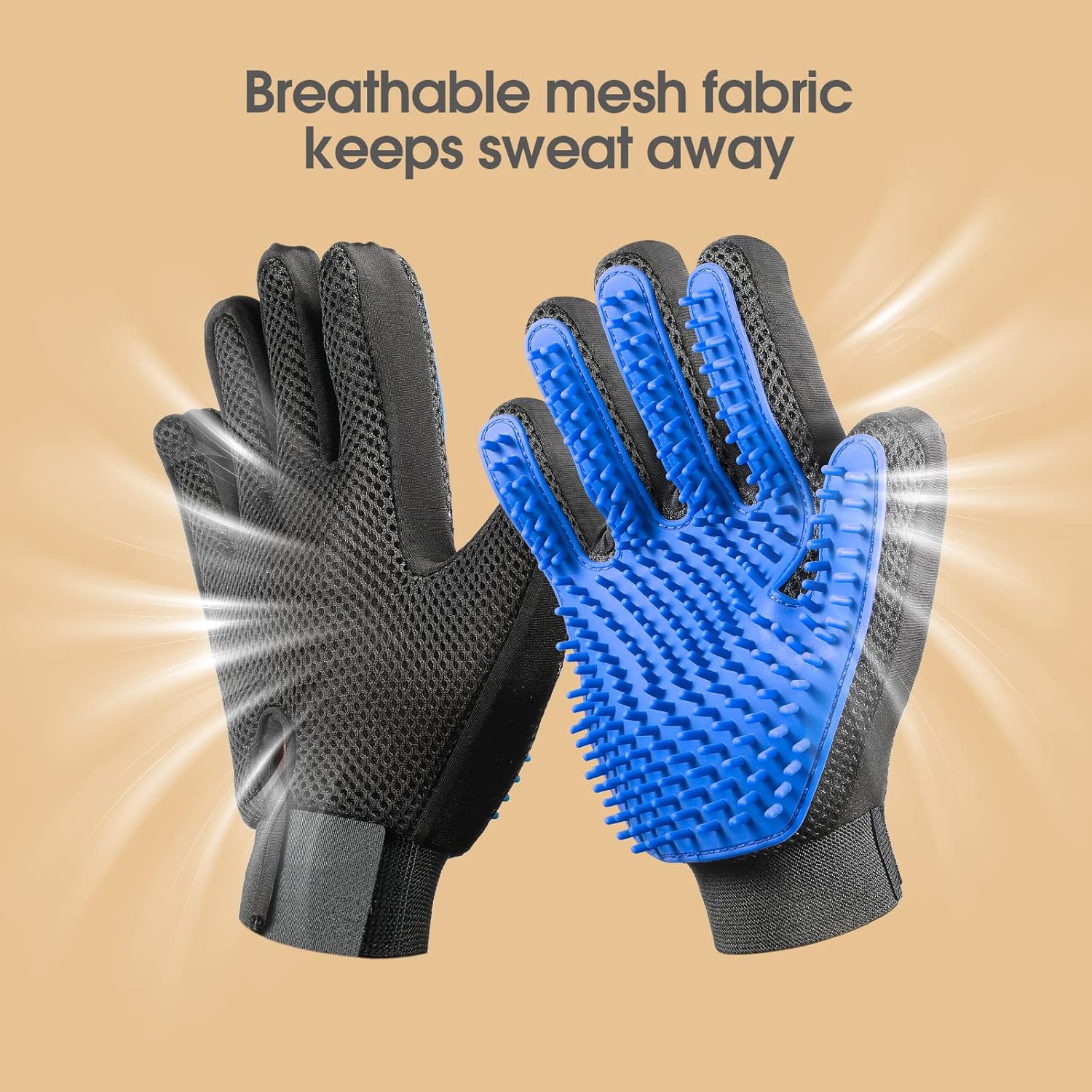 Pet Grooming Gloves for Easy Cleaning